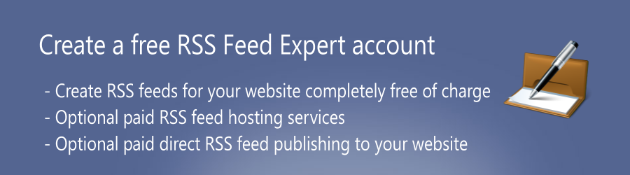 New RSS feed expert account creation