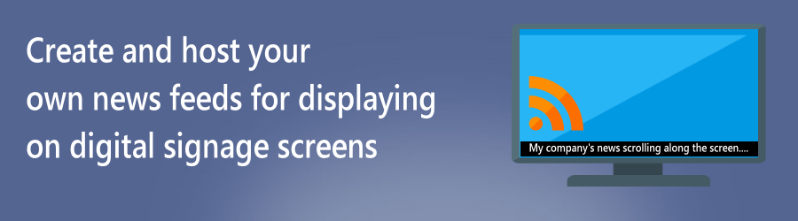 RSS on digital signage screens